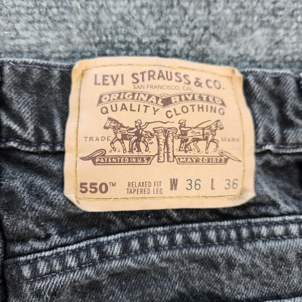 Vintage Levis 550‎ Jeans Mens 32x34 (36x36 Tag) Relaxed Tapered 90s Orange Tab